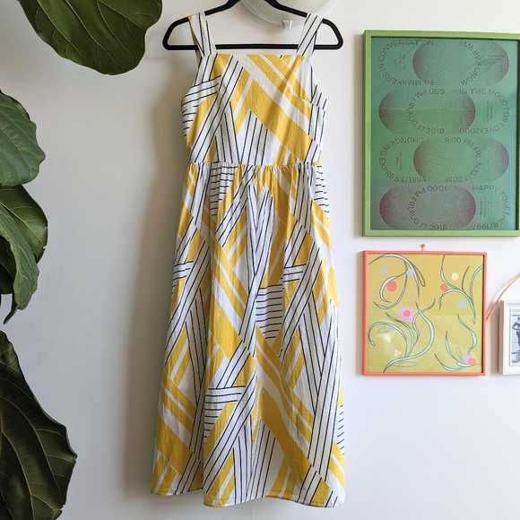OAK + FORT Geometric Print Summer Dress - Picture 2 of 6